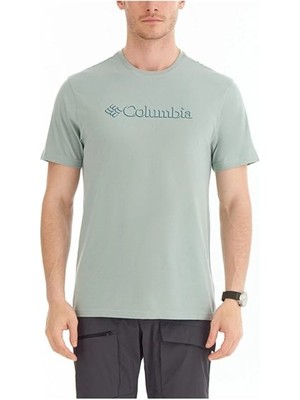 Columbia Csc M Centered Mini Logo Ss Tee Erkek Kısa Kollu Tişört CS0323-350