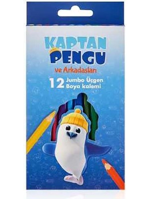 Adel Pengu Üçgen 12’li Jumbo Boya Kalemi