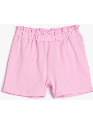 Koton Şort Basic Beli Lastikli Pamuklu