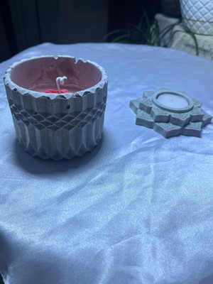 Numcandle Beton Saksı ve Tea Light