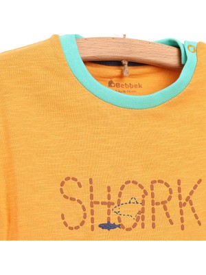 Bebbek Baby Shark Tshirt-Şort Takım Erkek Bebek