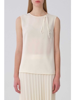 ROMAN Bağlamalı Askılı Bluz Krem Y2113056_047