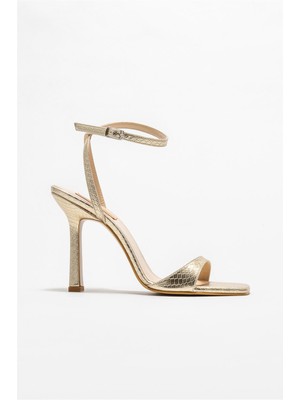 Elle Gold Kadın Topuklu Sandalet