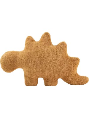 Surjion Dino Nugget Yastık Yatak Odası Dekorasyonu Dinozor Atma Yastık Doldurulmuş Hayvan Peluş 45CMX30CM A (Yurt Dışından)