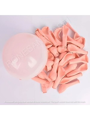 Rönesans Parti Makaron 6 Inç Somon Balon 50 Adet