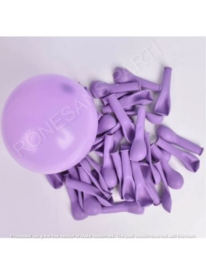 Rönesans Parti Mini Makaron Lila Balon 6 Inç 50 Adet