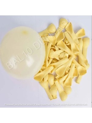 Bal10 Dünyası Makaron 6 Inç Sarı Balon 50 Adet