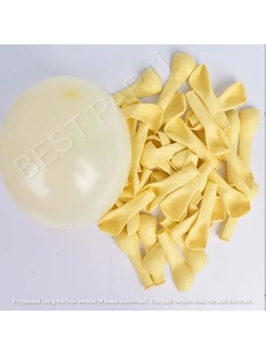 Best Parti Makaron 6 Inç Sarı Balon 50 Adet