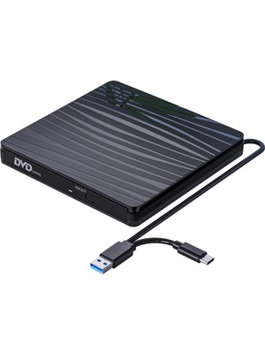 Upway  DVD Rw USB 3.0 Type-C Slim Harici CD DVD Yazıcı Okuyucu MacBook iMac WINDOWS11