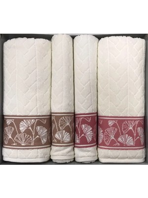 Özdilek Loseta Bej - Pembe Hamam Seti