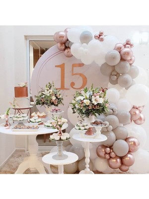 Meri Parti Pastel Balon Krom Balon Konsept Zinciri