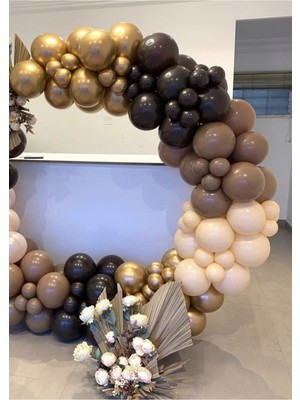 Meri Parti  Pastel Krom Balon Zincir Seti