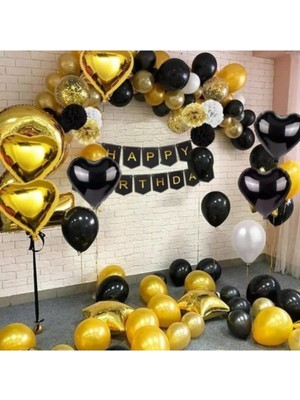 Meri Parti 2 Yaş Doğum Günü Seti Zincir Balon Seti Ful Set Parti Set