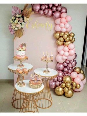 Aşkın Parti Evi Krom Balon Özel Gün Konsept Balonlar