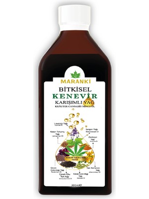 Maranki Bitkisel Kenevir TohumluKarışımlı Yağ 200 ml