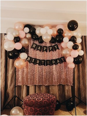 Meri Parti Happy Bırthday Banner ve Balon Zincir Set Doğum Günü Konsept Banner ve Balon Zincir