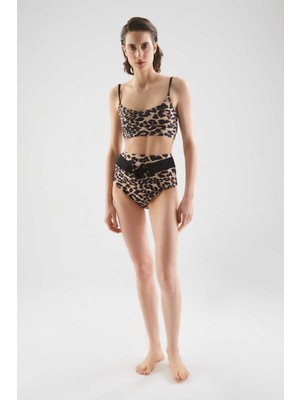ROMAN Kemerli Leopar Desenli Bikini Leopar Y22MY004_144