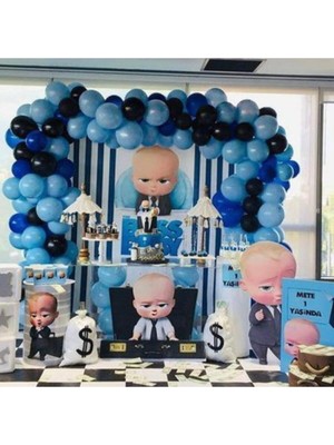 Meri Parti Patron Bebek Pastel Tonlarda Balon Balon Zincir 100 Adet Balon ve Balon Zinciri