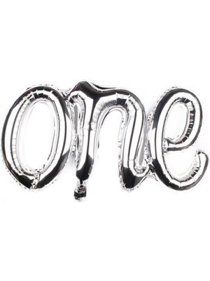 Meri Parti Gümüş One Folyo Balon 70 cm