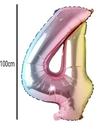 Aşkın Parti Evi 4 Rakam Renkli Folyo