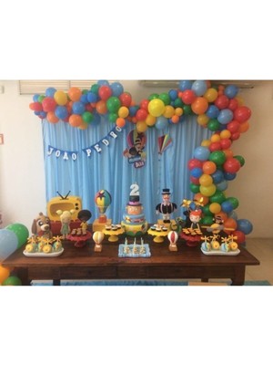 Meri Parti Yaz Konsept Renkleri 100 Adet Metalik Balon ve Balon Zinciri Parti Doğum Günü