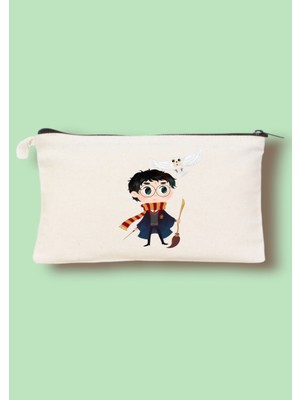 Cemira Harry Potter Tasarım Clutch Çanta, Makyaj Çantası, Kalem Kutusu Kalemlik 12*18