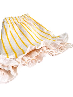 Marchy Baby & Kids Çizgili Keten Şort