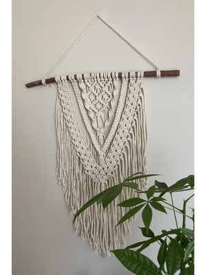 Floral Macrame Design Makrome Duvar Dekoru