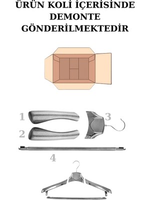 İstanbul Manken 10 Adet Plastik Gold-Flok Yüksek Kalite Ceket Askısı Elbise Askısı Takım Elbise Askısı