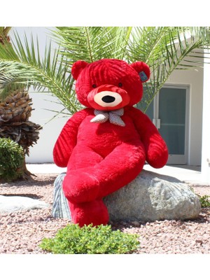 Sole 90 cm Rengarenk Papyonlu Peluş Ayıcık - % 100 Yerli