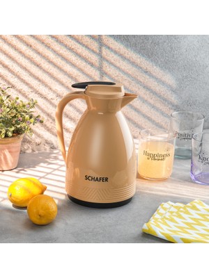 Schafer Kitchenhouse Cam Termos Sarı 1 lt