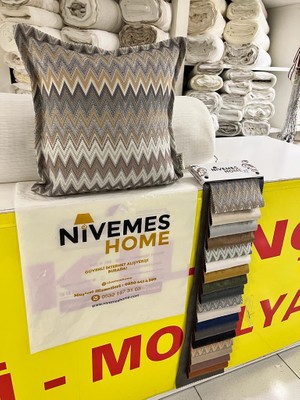 Nivemes Home Nivemeshome Boran 01 (45X45) Kırlent Kılıfı