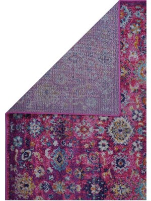 Konfor Vintage 7653 Pembe Eskitme Dokuma Halı 120 x 170 cm