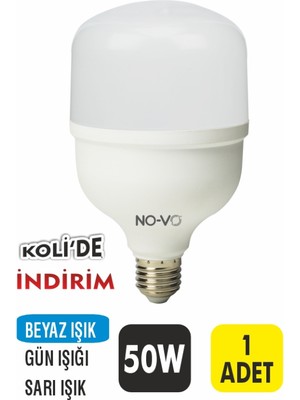 No-vo 50W Torch LED Ampul (Beyaz Işık) - 1 Adet