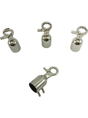 Ala Depo Çanta Sapı Kovanı Çanta Aksesuarı ( 4 Adet) Gümüş