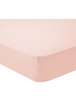 Puffy Naturalis Ranforce Çift Kişilik Lastikli Çarşaf - Blush