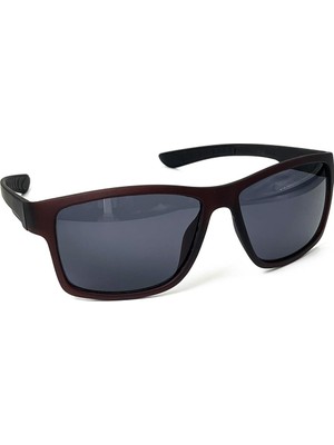 FRNCH Bordo Çerçeve Siyah Cam Polarize Erkek Güneş Gözlüğü FRG1013-113-BM