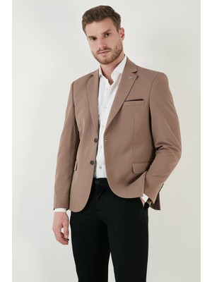 Buratti Slim Fit 6 Drop Çift Yırtmaçlı Blazer Ceket Erkek Ceket Baselna