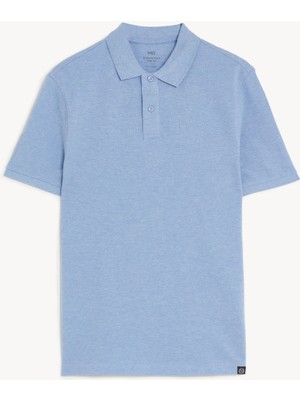 Marks & Spencer Saf Pamuklu Polo Yaka T-Shirt