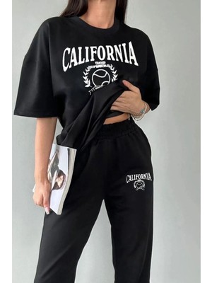 Trendseninle Tenis Eşofman Altı ve T-Shirt Jogger Tişört Alt Üst Eşofman Takımı