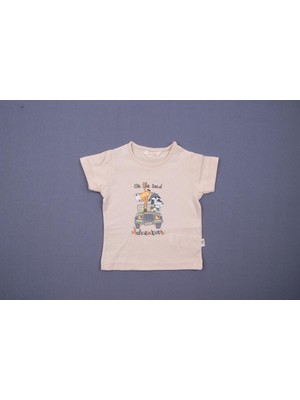 Mini Damla T-Shirt Safari Bej
