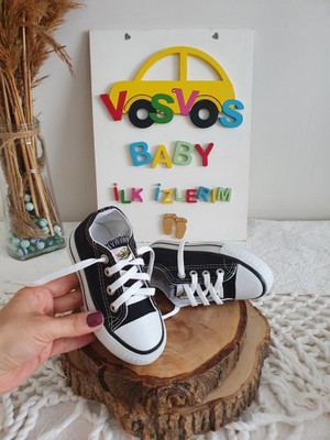 VOSVOSBABY Beyaz Keten Sneaker