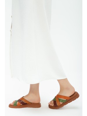 Tamer Tanca Kadın Derı Duz Terlik Terlik 878 514 Bn Trlk Y23