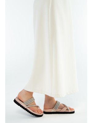 Tamer Tanca Kadın Derı Duz Terlik Terlik 766 1019 Bn Trlk Y23