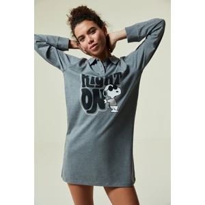 Snoopy Right On Baskılı Gecelik