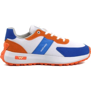 Manila Beyaz-Sax Mavi Kadın Sneaker