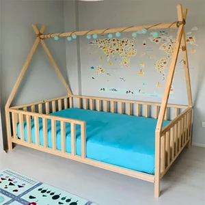 Loolpi Home - Montessori Ahşap Unisex Bebek ve Çocuk Karyolası Tüm Ölçülerde
