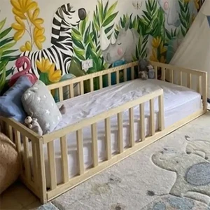 Loolpi Home  Montessori Ahşap Unisex Bebek ve Çocuk Karyolası