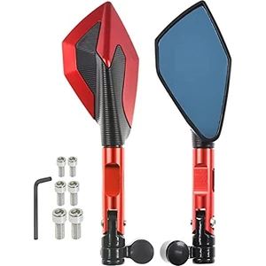 Motosiklet Aynası Cnc Alüminyum Düz 8-10MM/TERS 10M Siyah