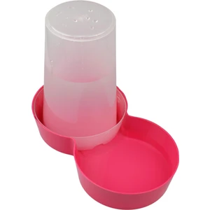 Miapet Hazneli Plastik Kedi-Köpek Mama ve Su Kabı 1,5 Lt Yuvarlak Fuşya